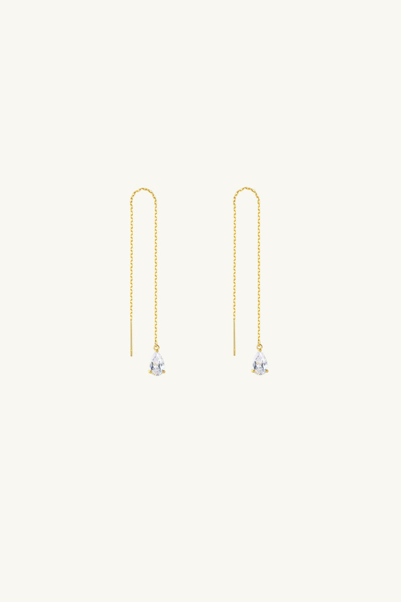 Teardrop Threader Earrings