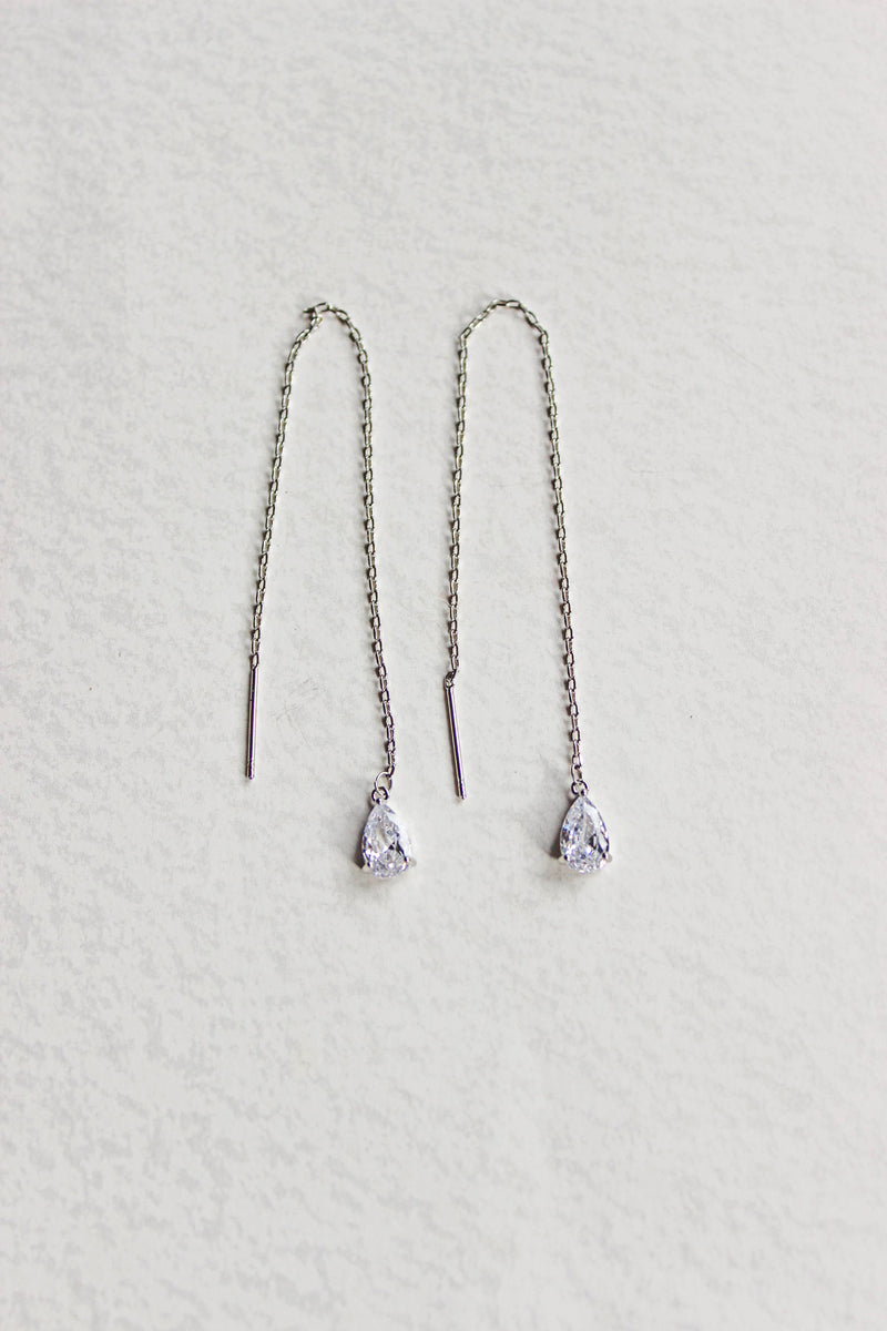 Teardrop Threader Earrings