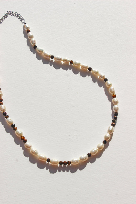 Tiger's Luster Pearl Necklace