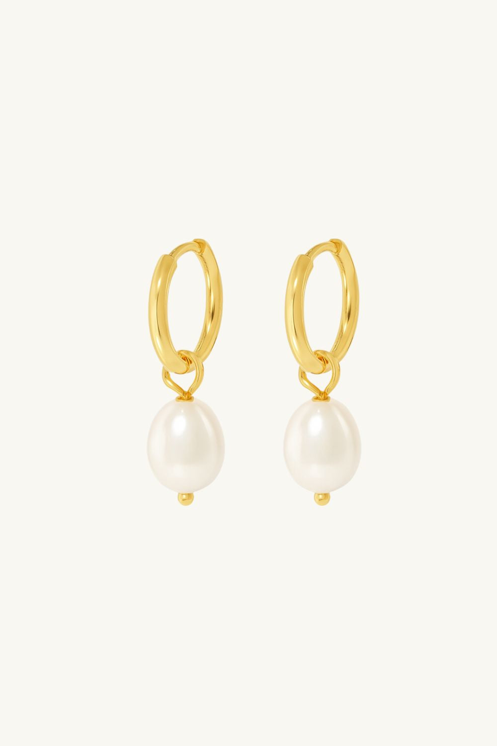 Lottie Pearl Hoop Earrings