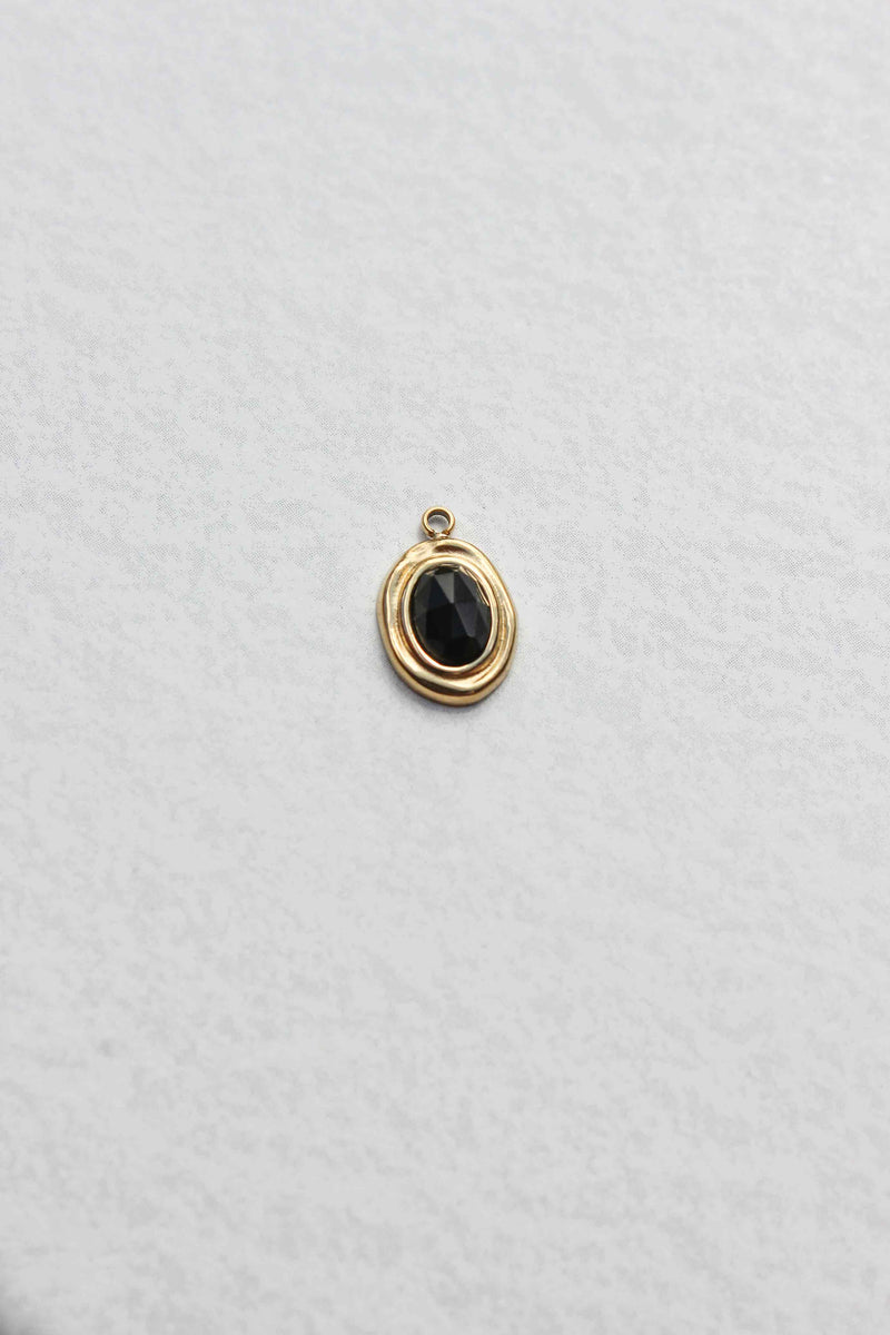 Necklace Charm/Mini Black Onyx