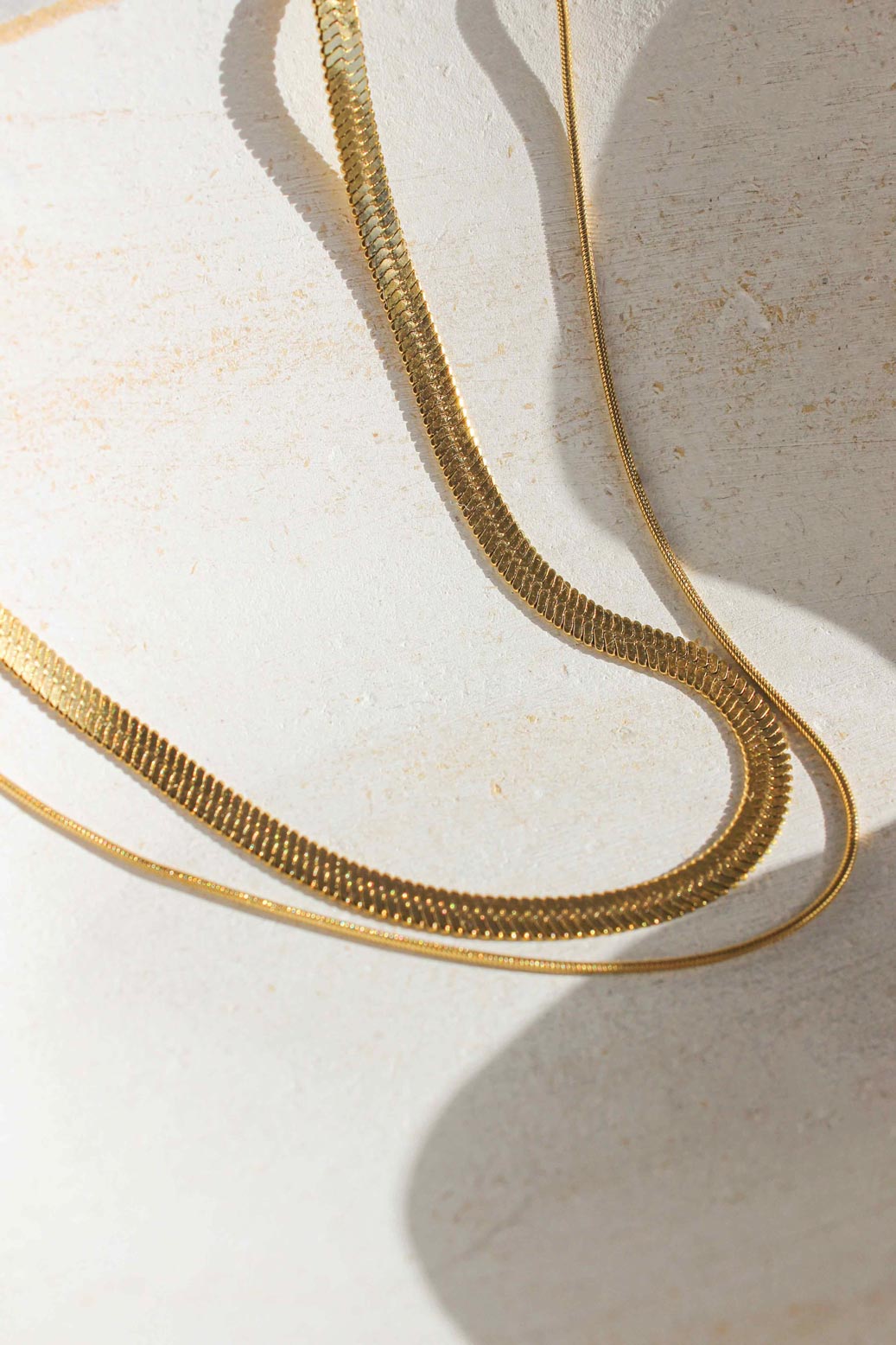 Double Layered Snake Chain Necklace