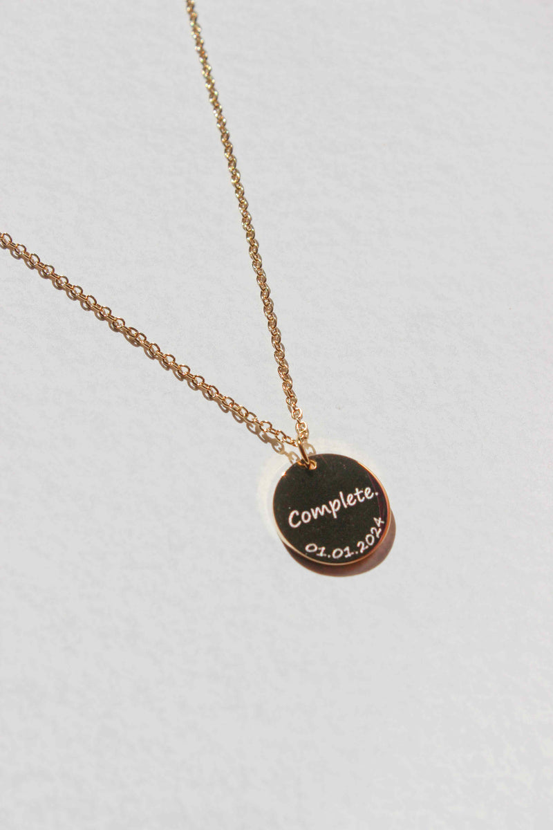 [PRE-ORDER] Classic Pendant Necklace With Engraving