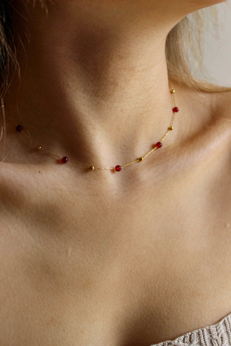 Crimson Christmas Necklace