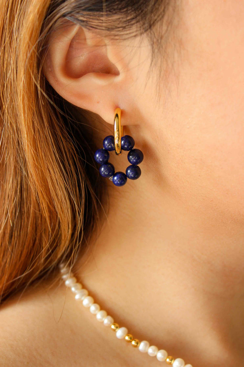 Earrings Charm/Lapis Lazuli