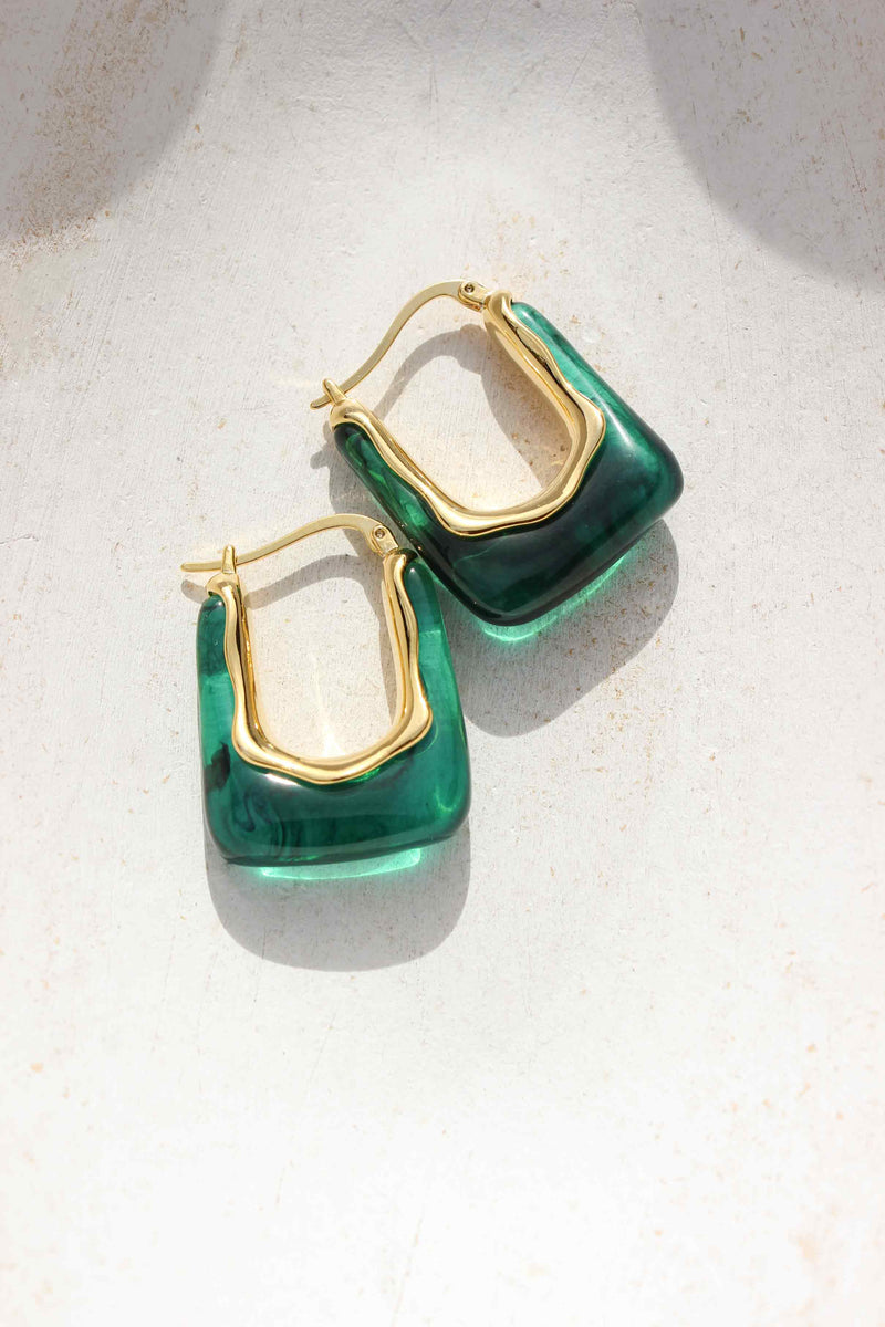 Green Earrings