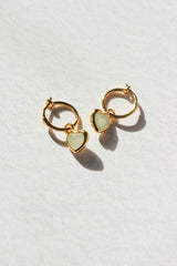 Heartfelt Earrings/Mint