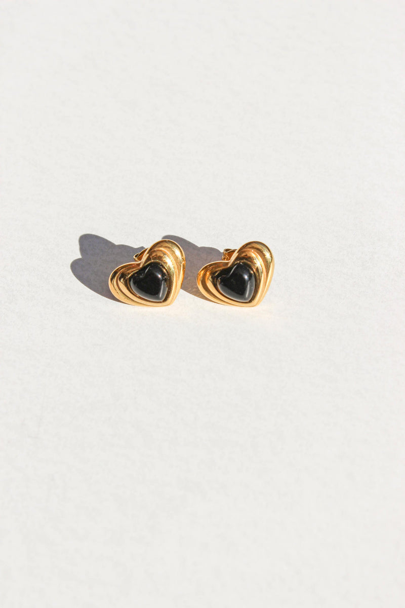 Onyx Love Earrings