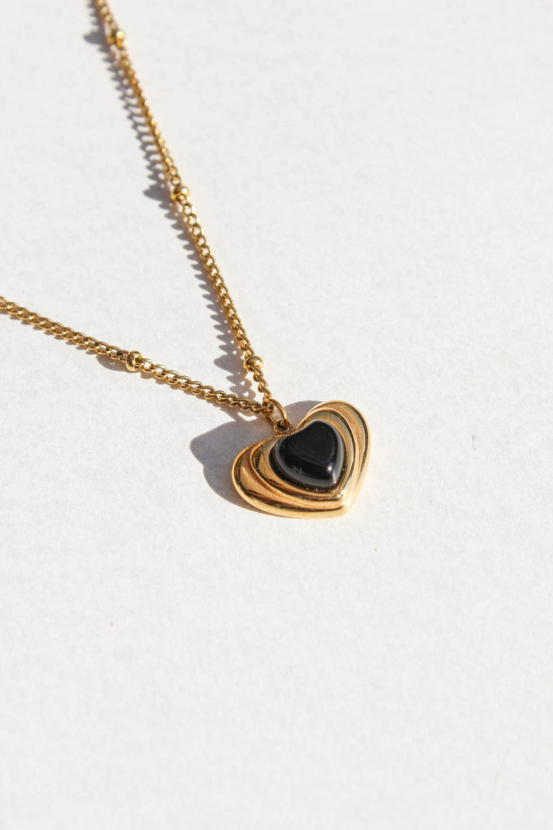 Onyx Love Necklace