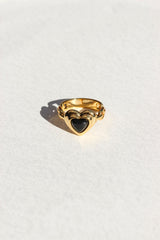 Onyx Love Ring