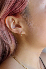Starry Embrace Huggie Earrings