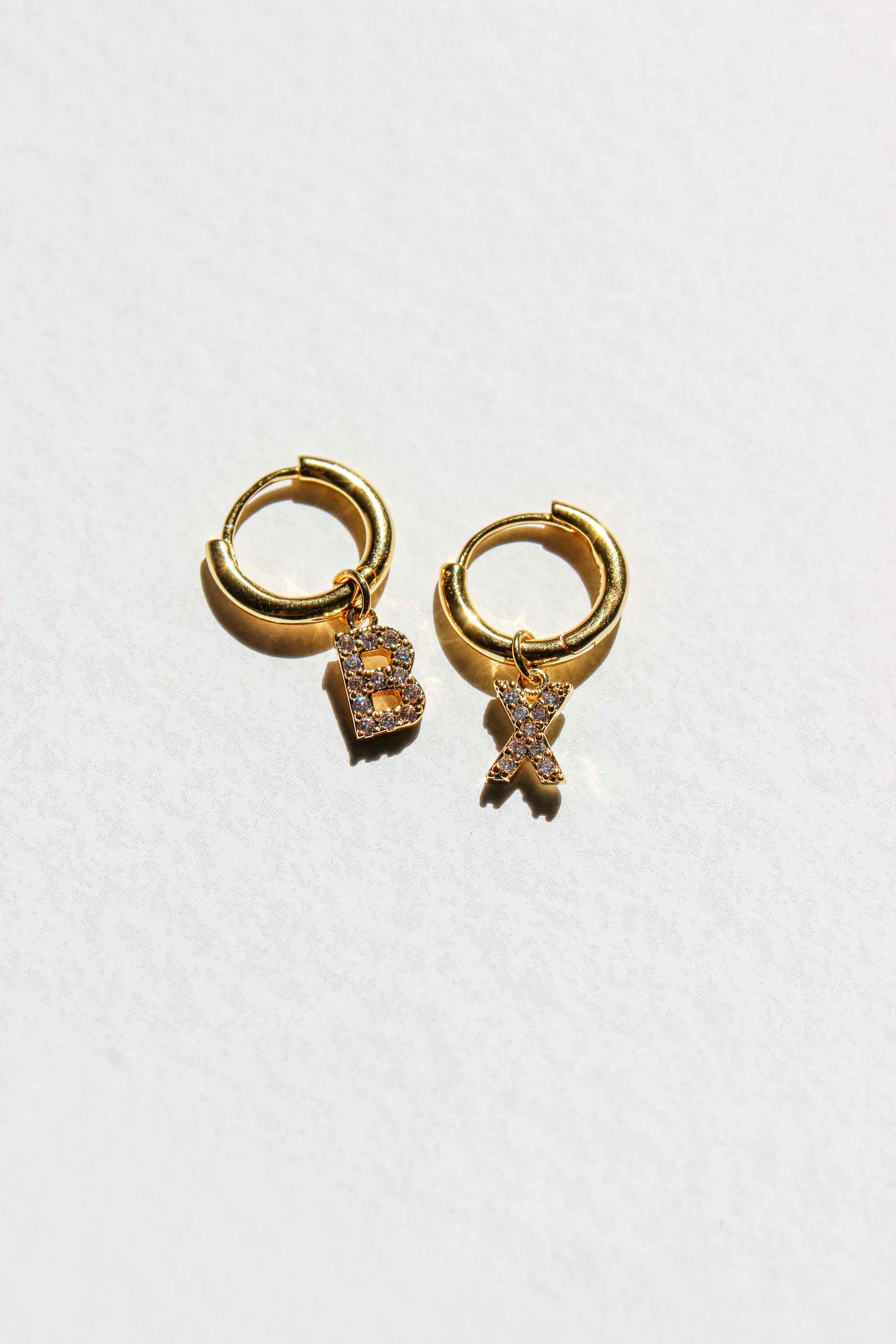 Initial Earrings