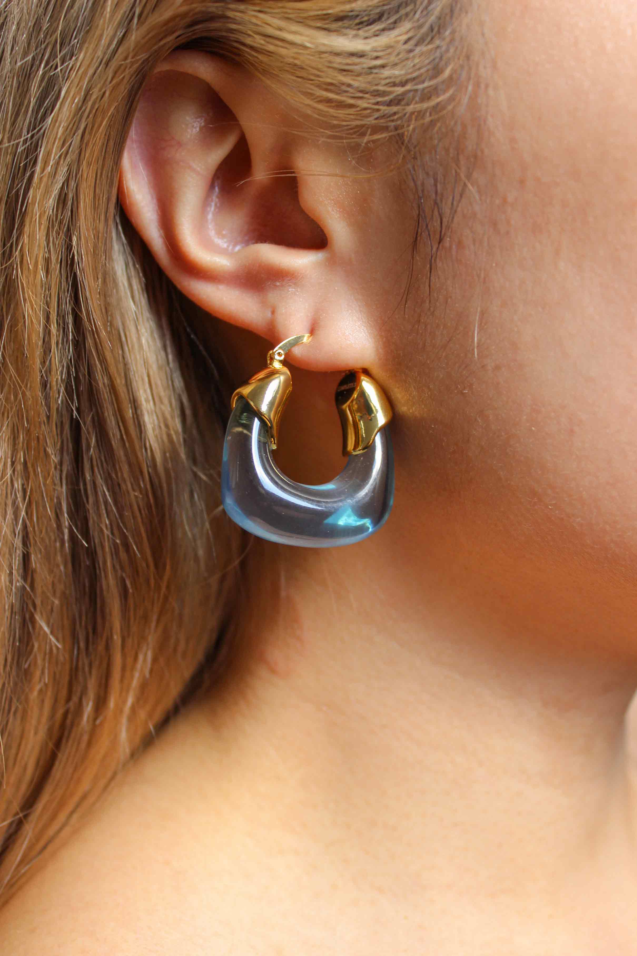 Kira Earrings/Aqua