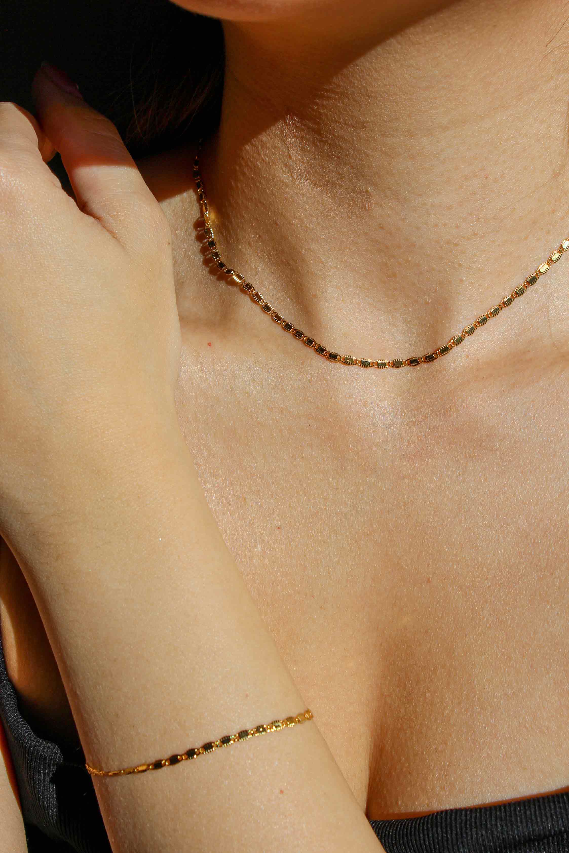 Lace Necklace and Bracelet Set