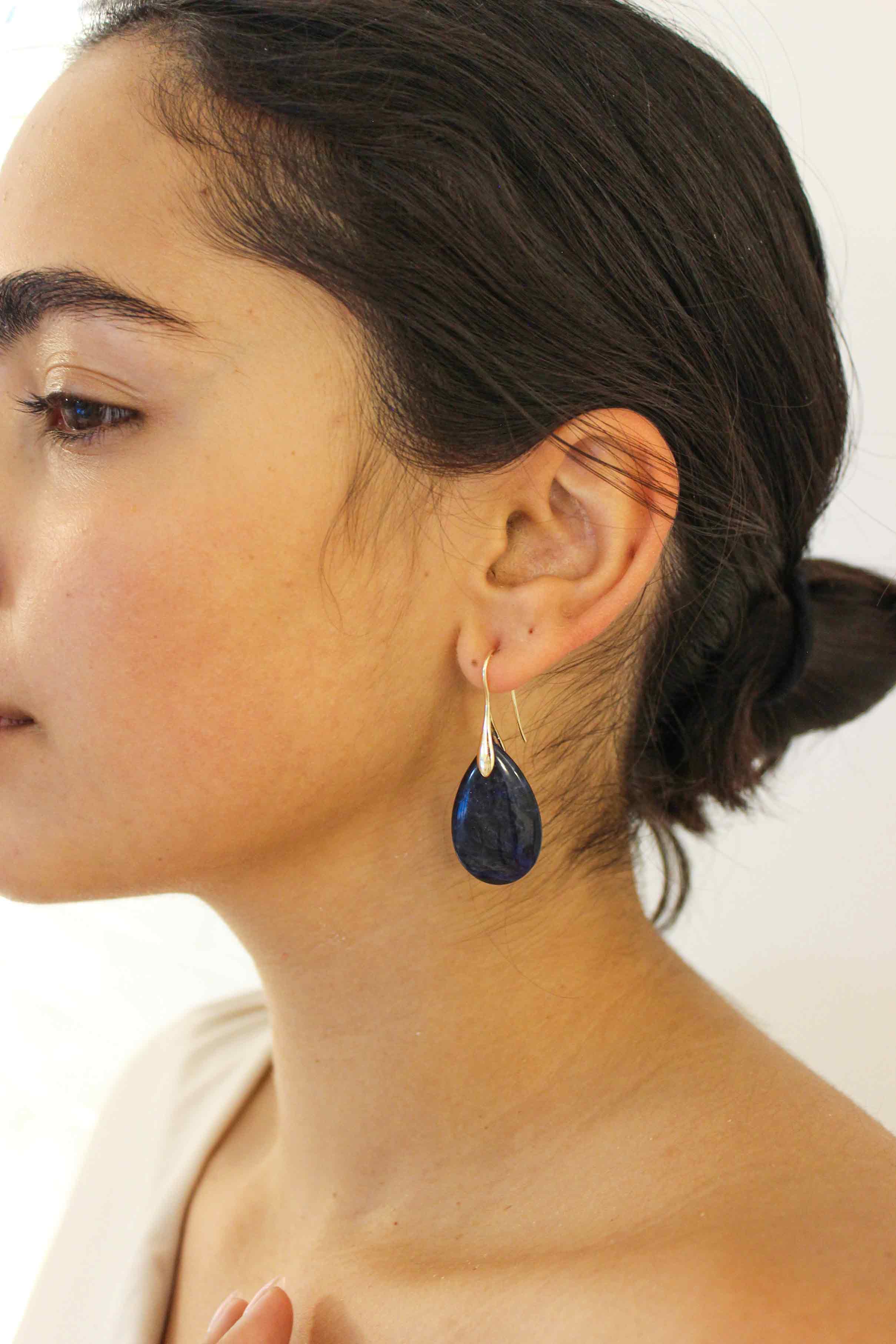 Teardrop Earring/Lapis Lazuli