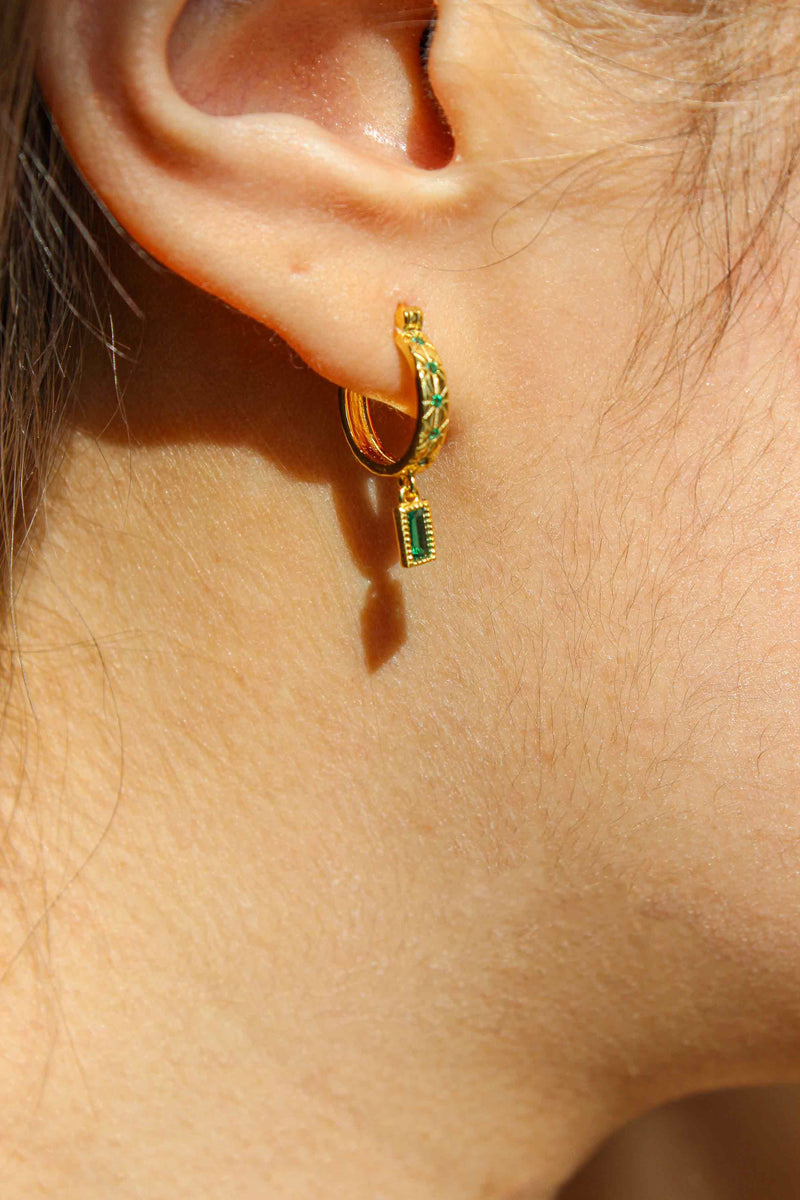 Ingrid Earrings/Green