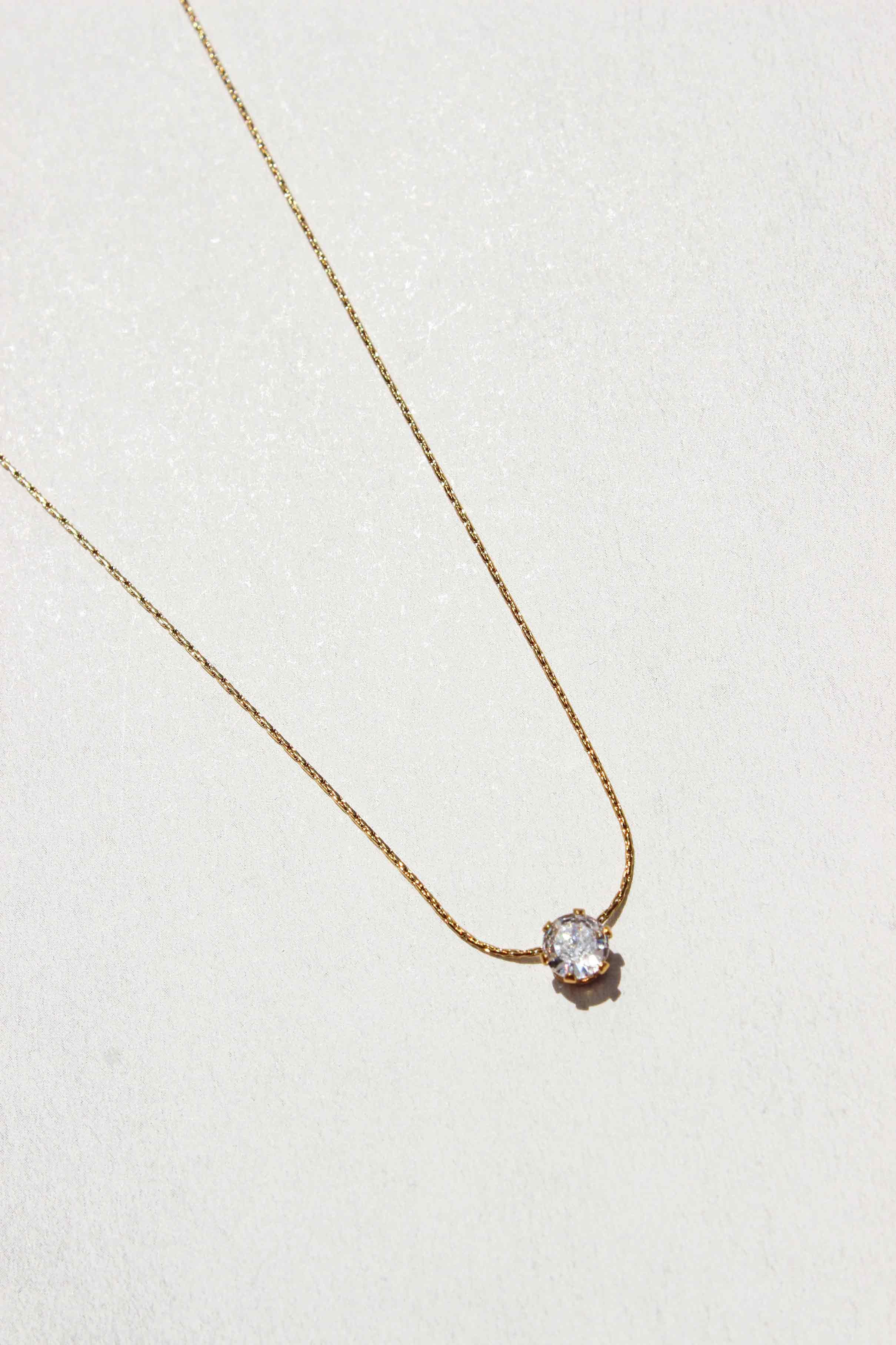 Minimalist Stud Necklace