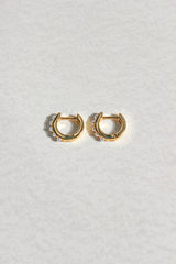 Petite Pearl Huggie Earrings