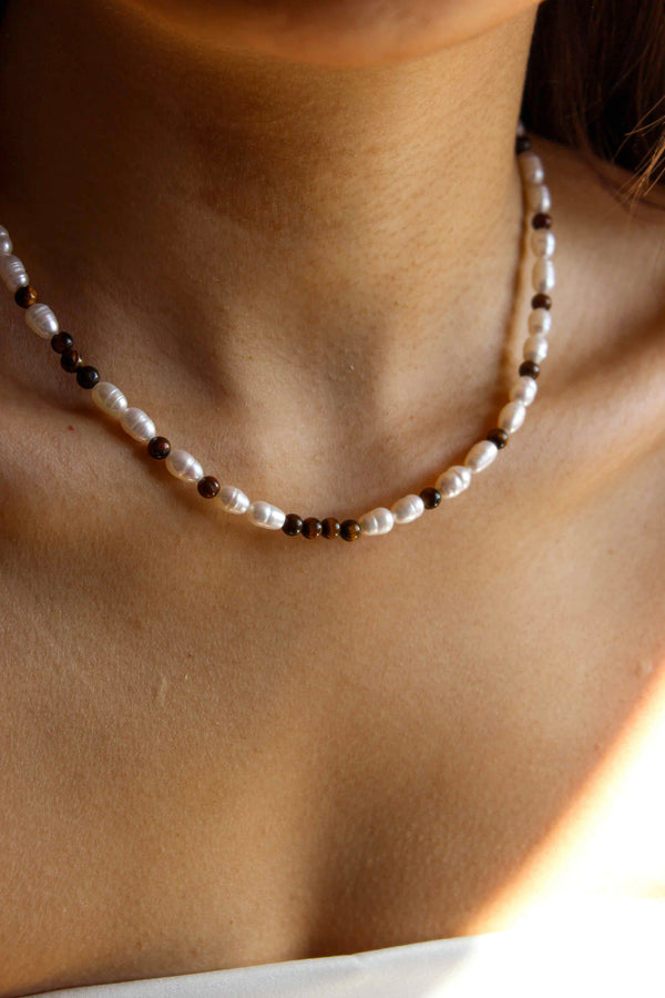 Tiger's Luster Pearl Necklace
