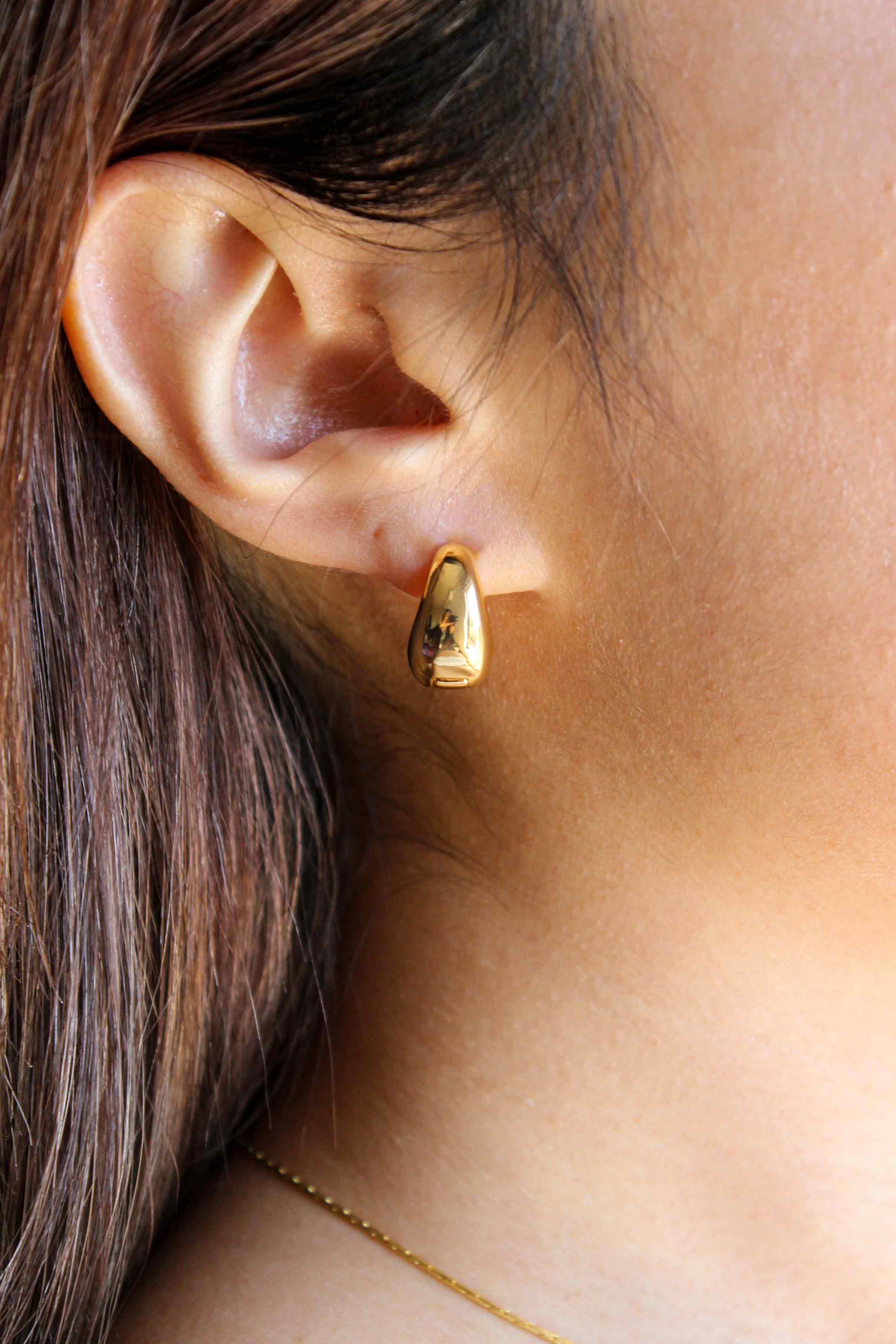 Dome Huggie Earrings