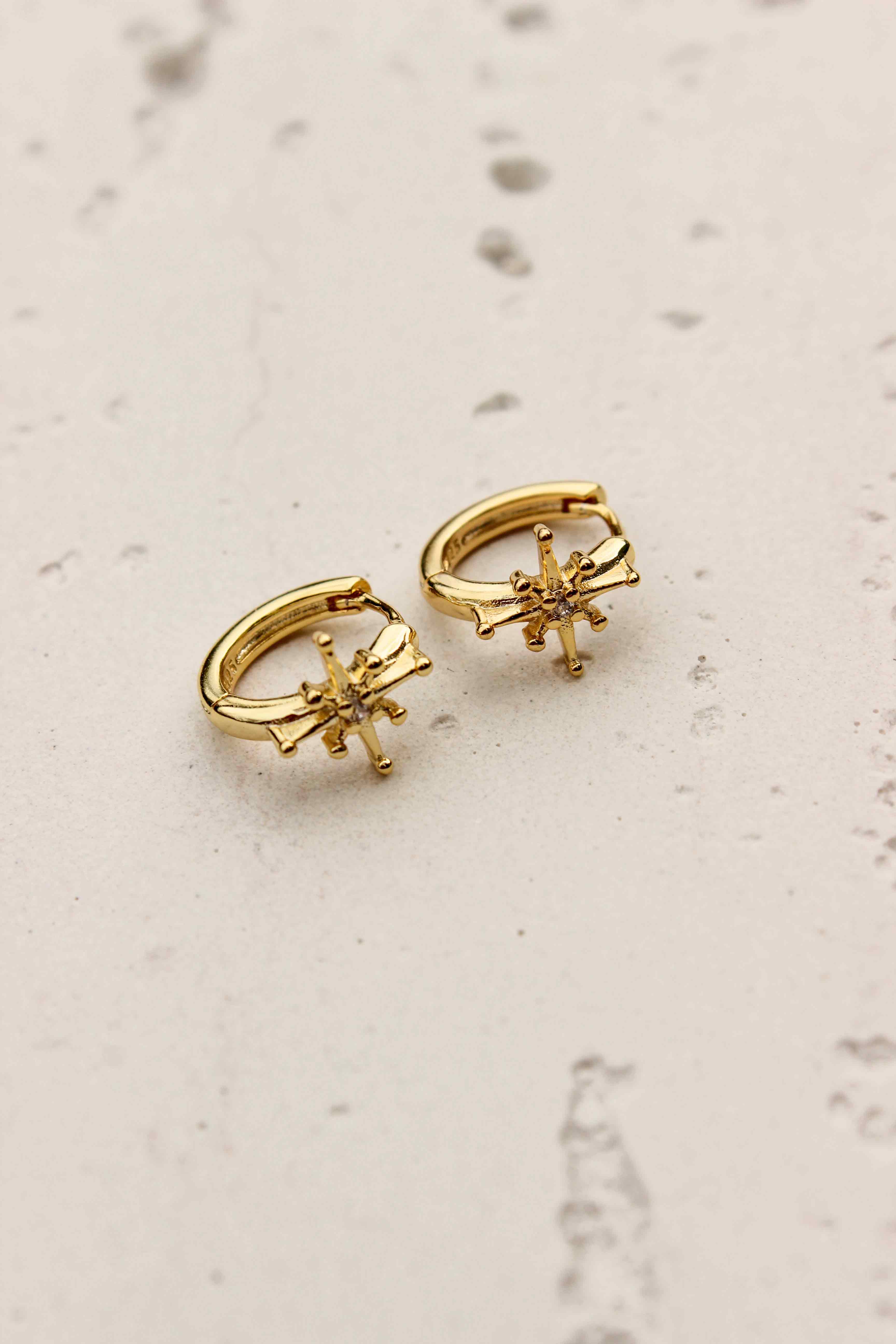 Galactic Star Hoop Earrings