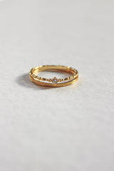 Double Layered Starlit Ring