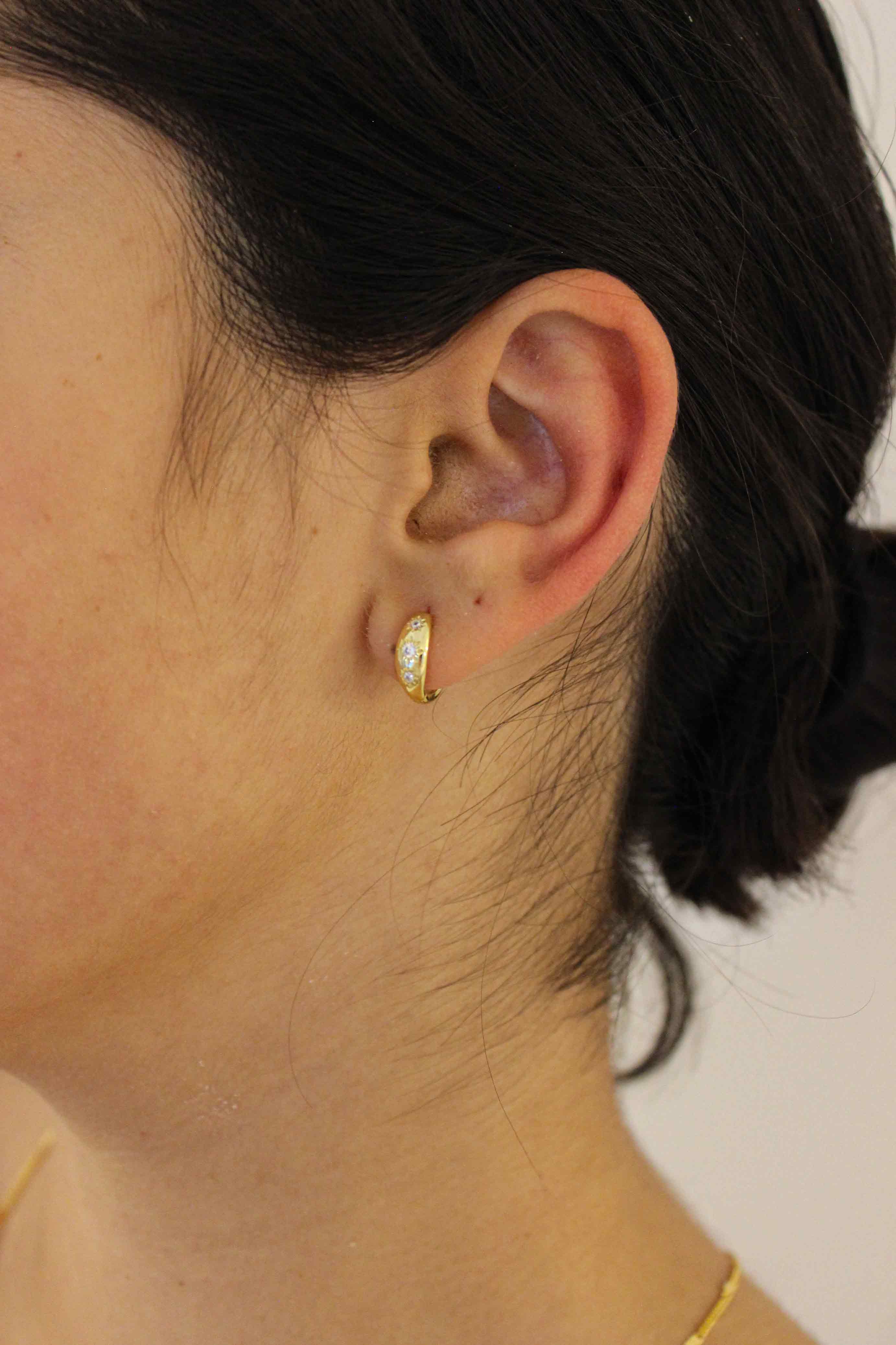 Stellar Huggie Earrings