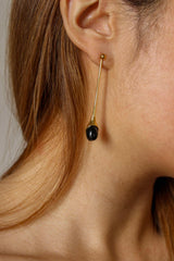 Black Onyx Drop Earrings - Complete. Studio