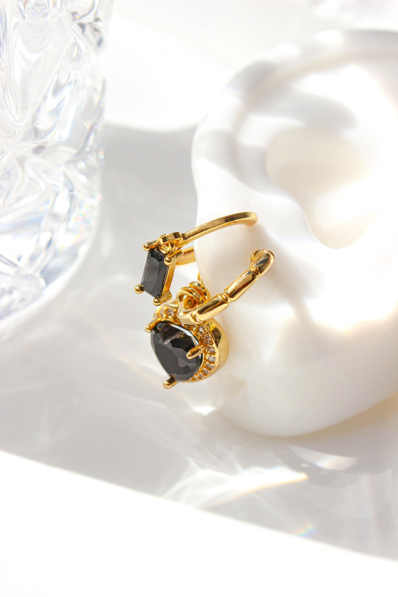 Black Onyx Earrings Stack - Complete. Studio