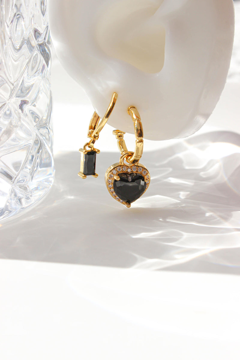 Black Onyx Earrings Stack - Complete. Studio