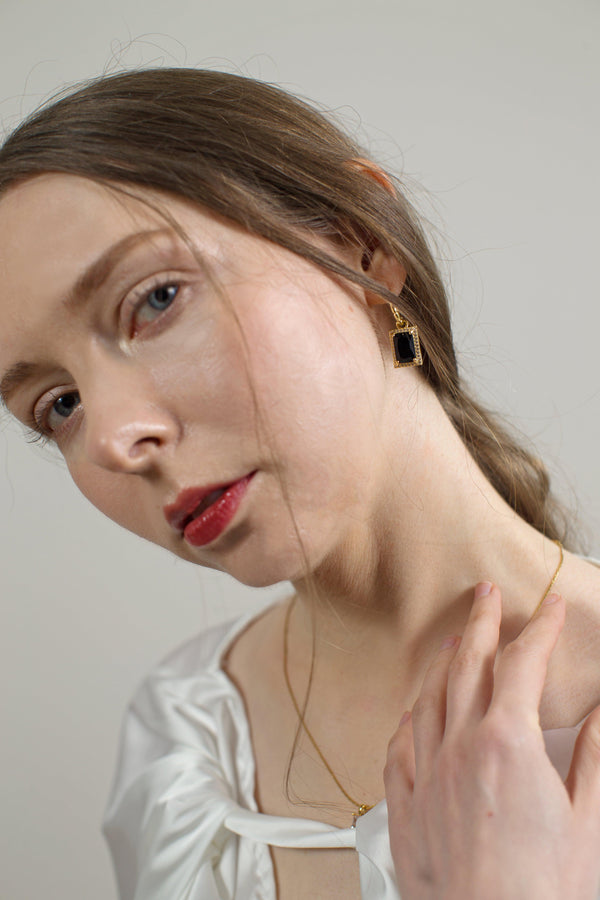 Sophia Hoop Dangle Earrings - Complete. Studio