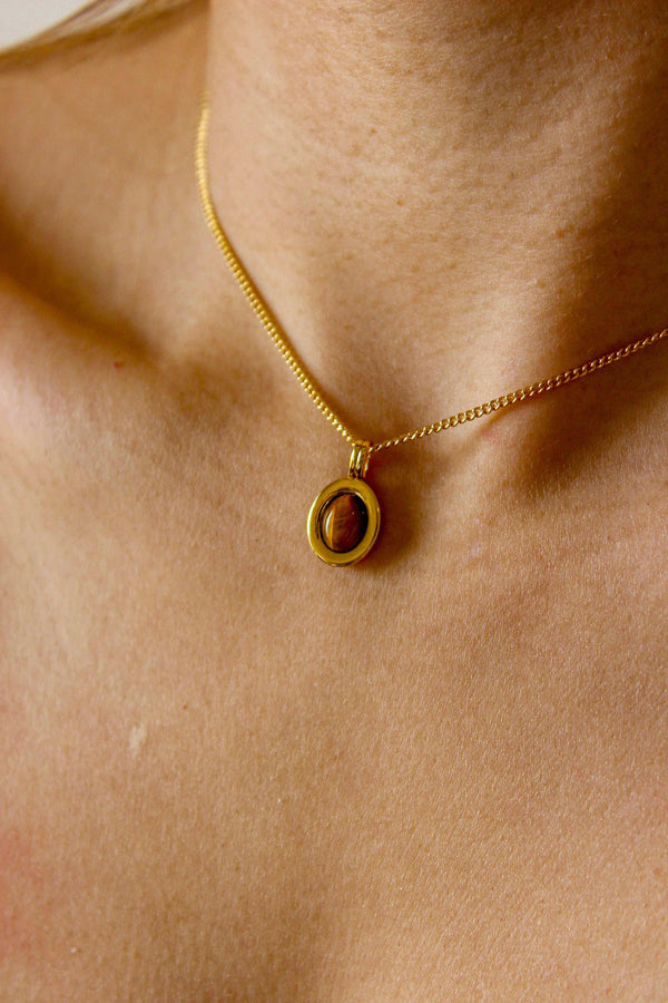 Bron Tiger's Eye Necklace - Complete. Studio