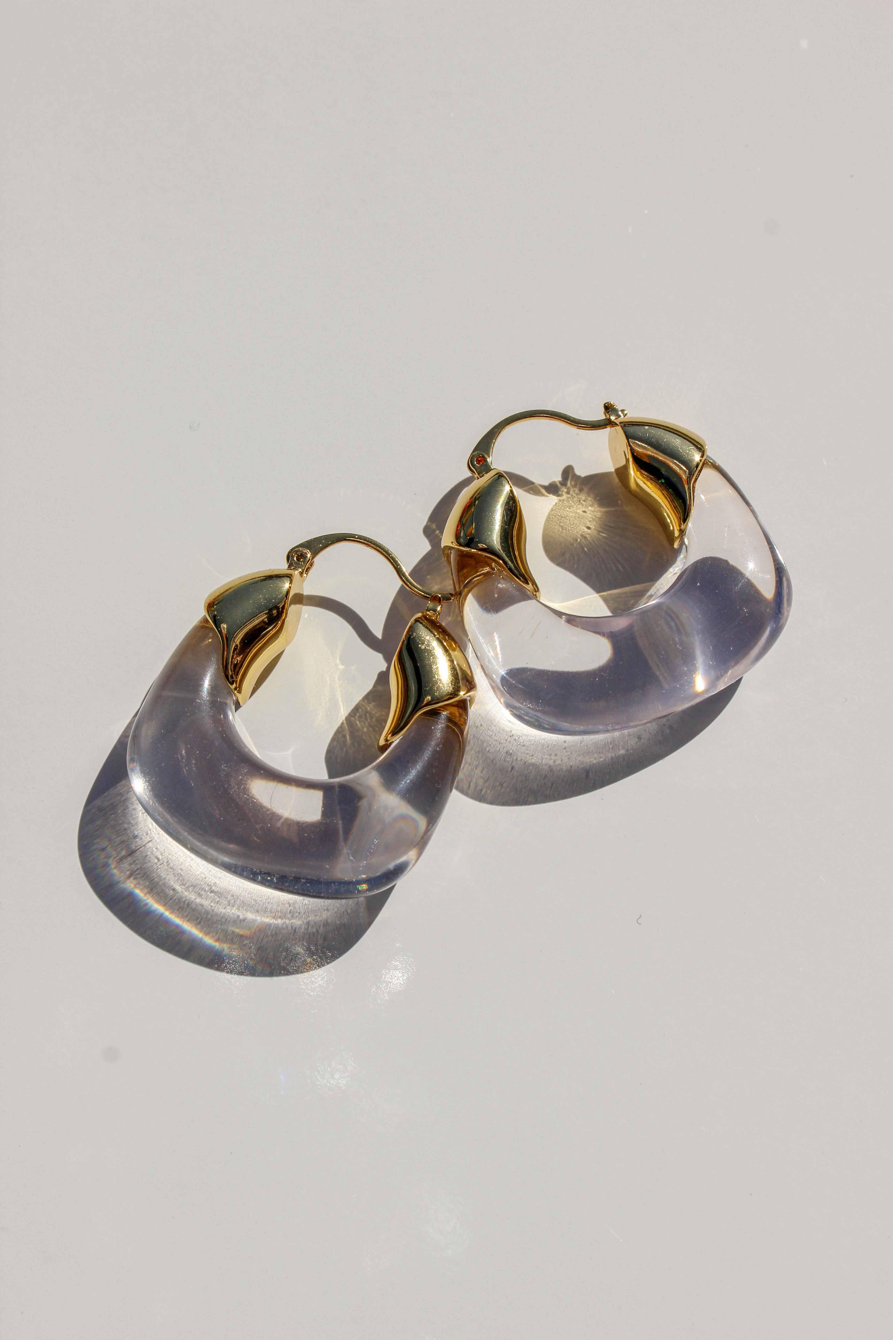 Kira Hoop Earrings/Clear - Complete. Studio