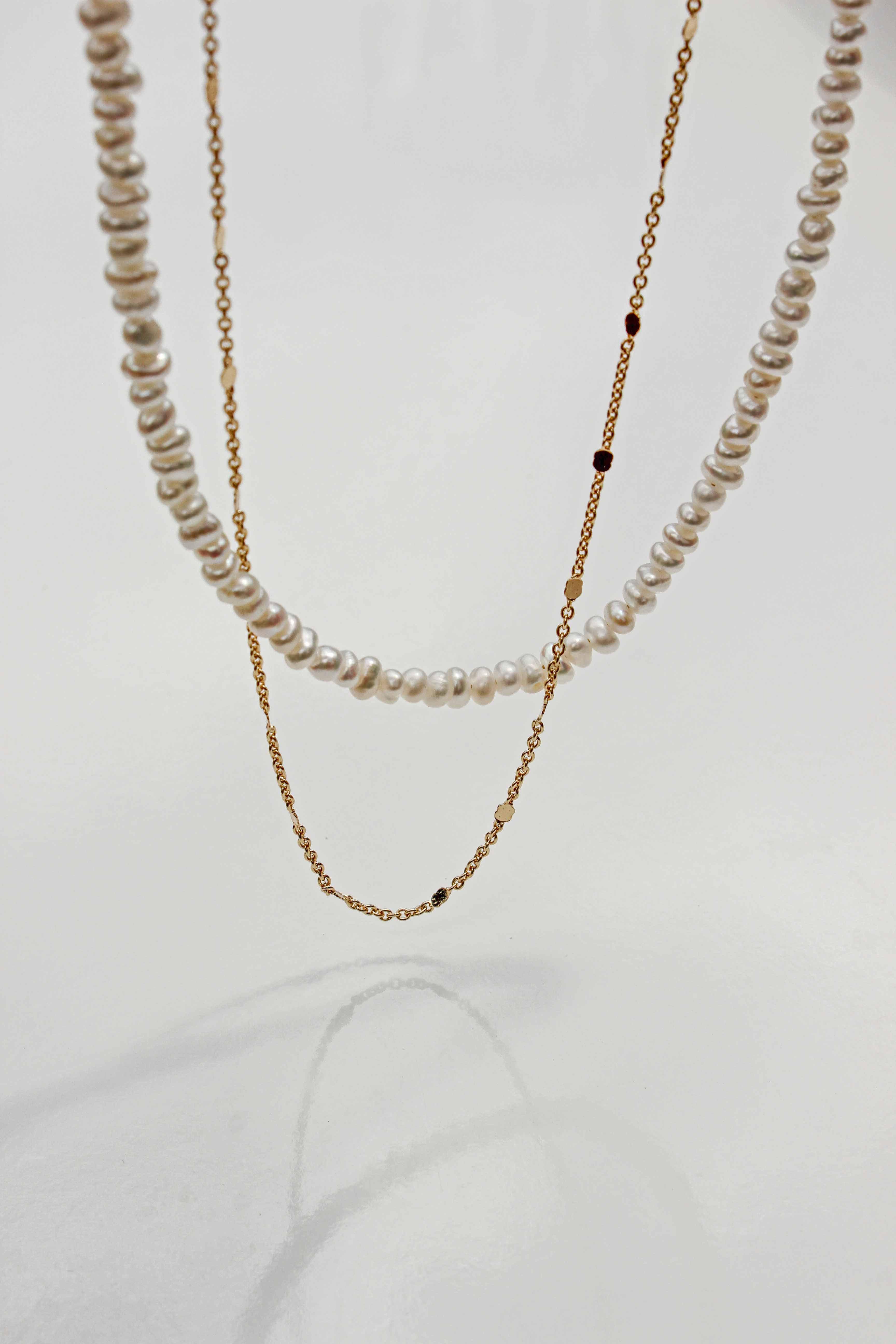 Kasey Double Layered Pearl Necklace - Complete. Studio