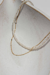 Kasey Double Layered Pearl Necklace - Complete. Studio