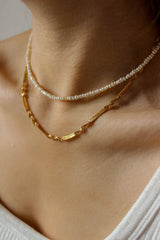 Sunshine Pearl and Chain Necklaces Stack - Complete. Studio