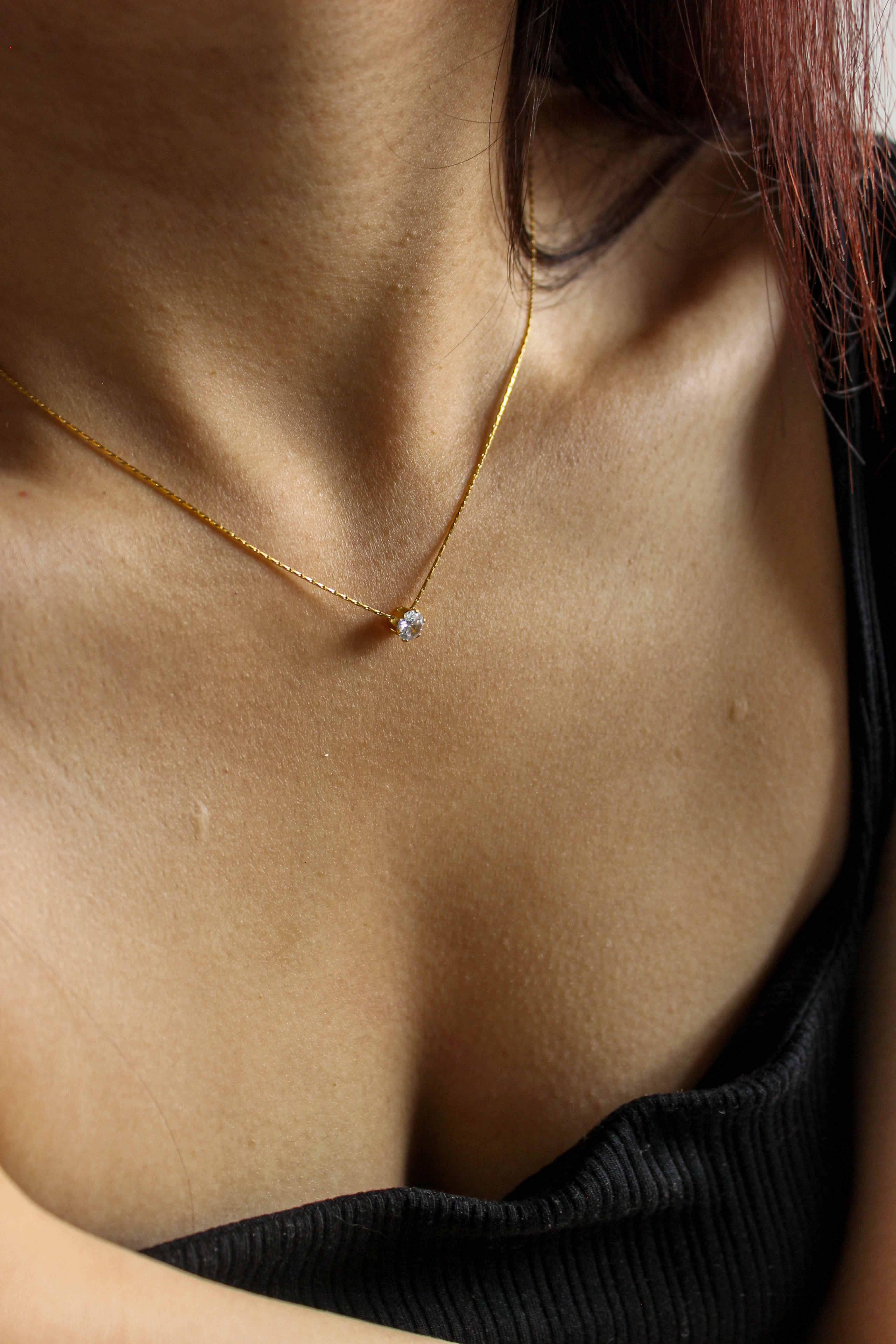 Minimalist Stud Necklace - Complete. Studio