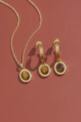 Bron Tiger's Eye Earrings