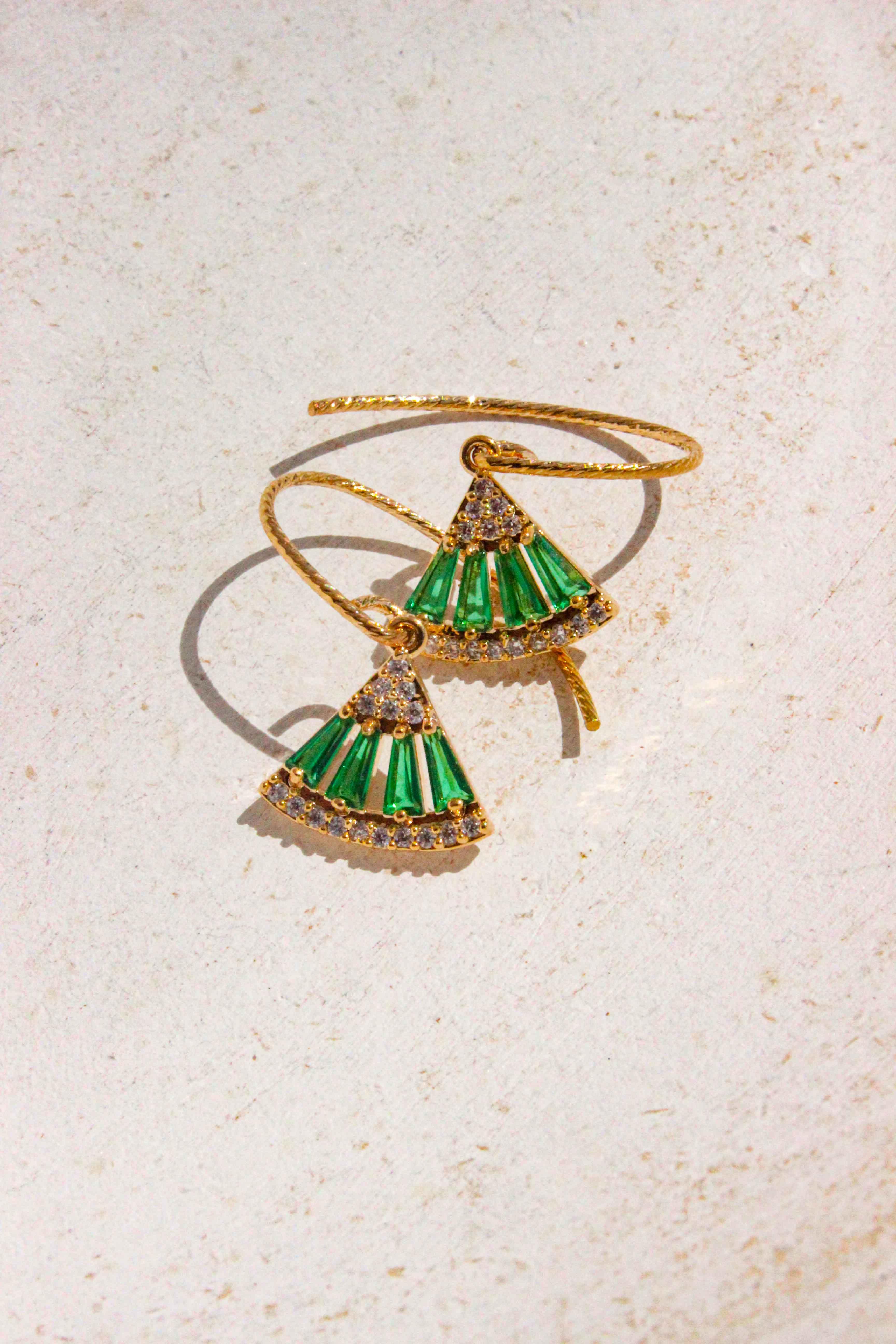 Esmeralda Dangle Earrings - Complete. Studio