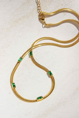 Snake Chain Necklace/Green - Complete. Studio