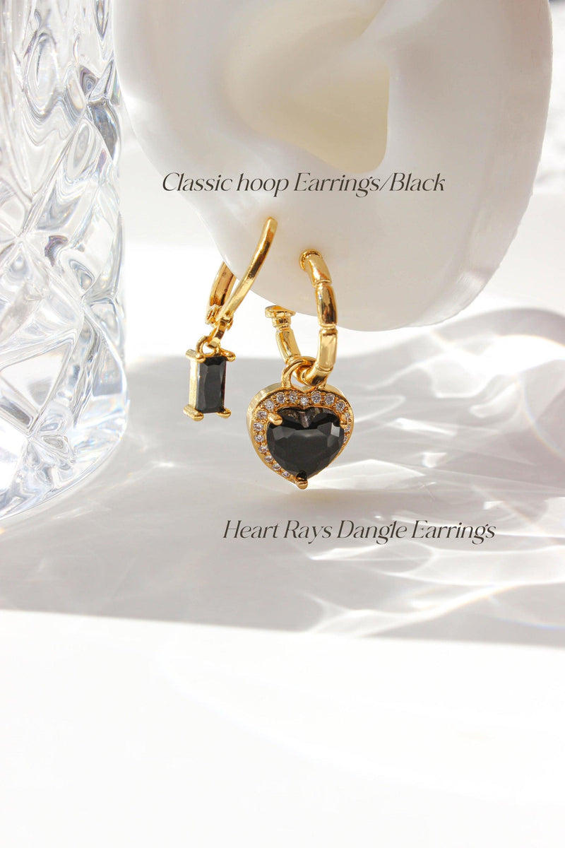 Black Onyx Earrings Stack - Complete. Studio