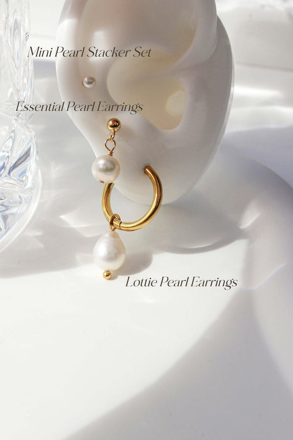 Essential Pearl Earrings Stack - Complete. Studio