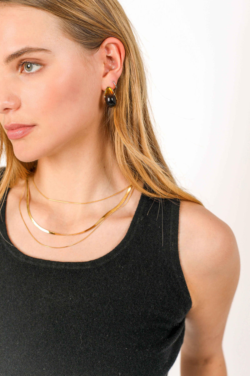 Triple Layered Gold Chain Necklace | Complete. Studio