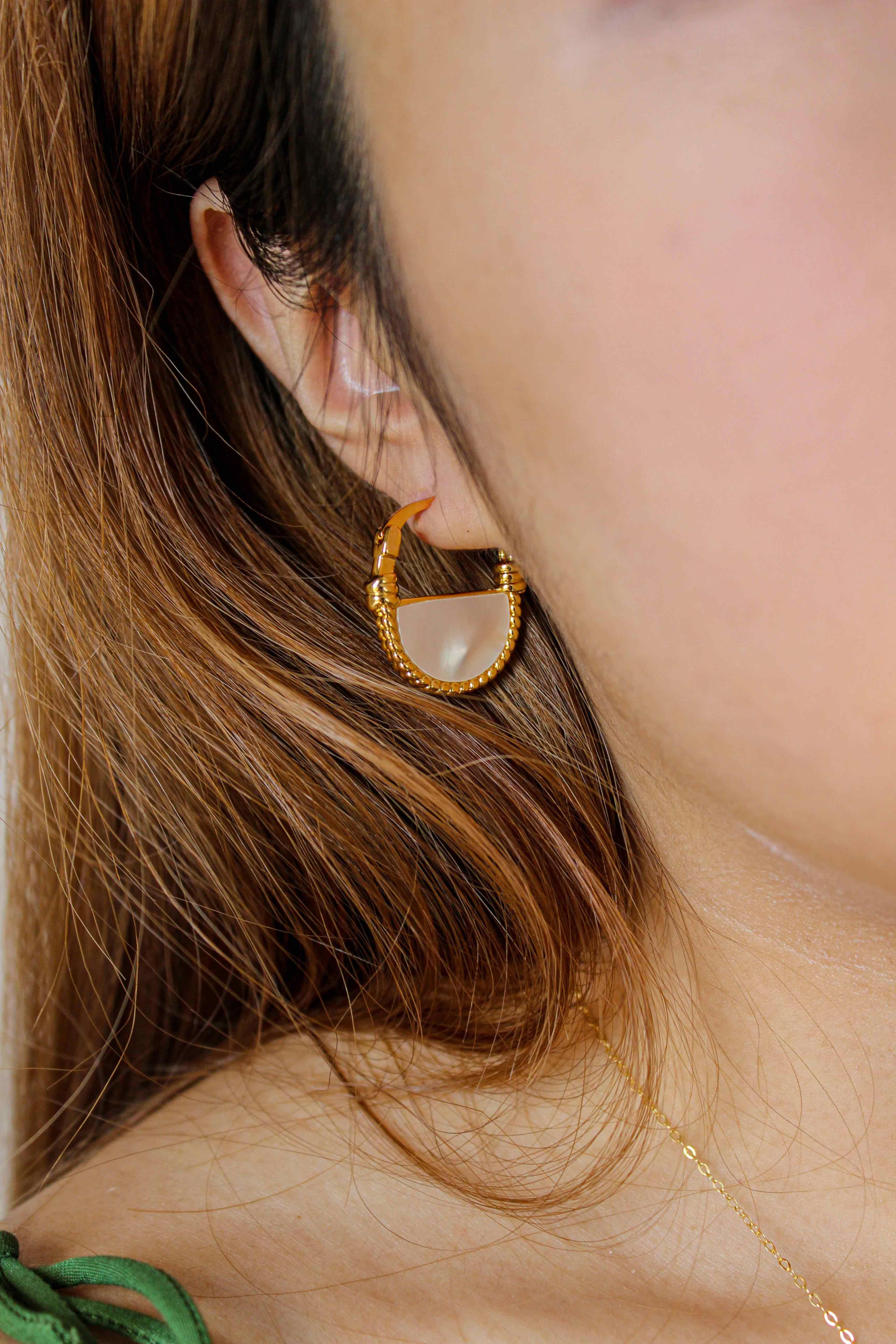 Nacre Hoop Earrings - Complete. Studio