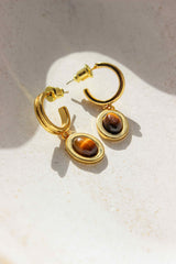 Bron Tiger's Eye Earrings - Complete. Studio