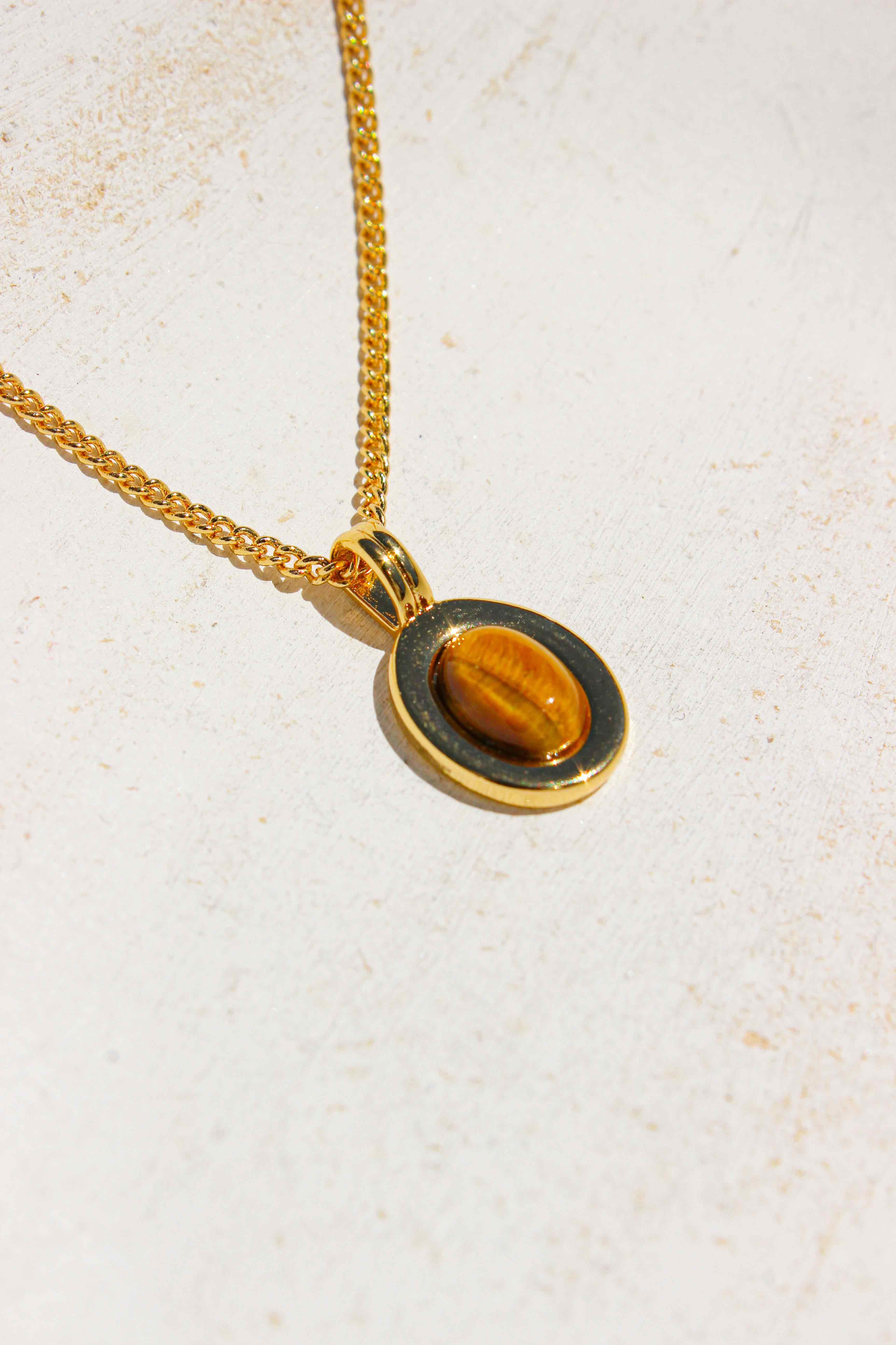 Bron Tiger's Eye Necklace - Complete. Studio